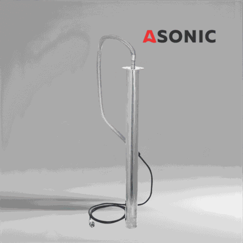 ASONIC IND-ROD shkop zhytës ultrasonik, dizajn i qëndrueshëm prej çeliku inox për sisteme dhe aplikacione industriale të pastrimit me ultratinguj.