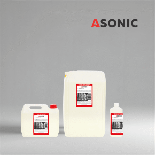 ASONIC AS-METALECO detergjent ultrasonik miqësor me mjedisin në kanistera 1L, 5L dhe 25L.