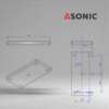 ASONIC HEATER-1000W-5screws-3 external ultrasonic cleaner reservoir heater