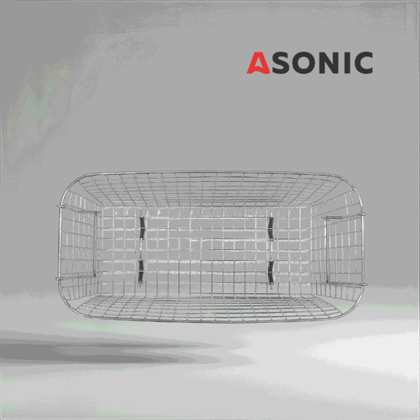 Shportë prej çeliku inox ASONIC PRO-30 BASKET-3 për pastrues ultrasonik PRO-30