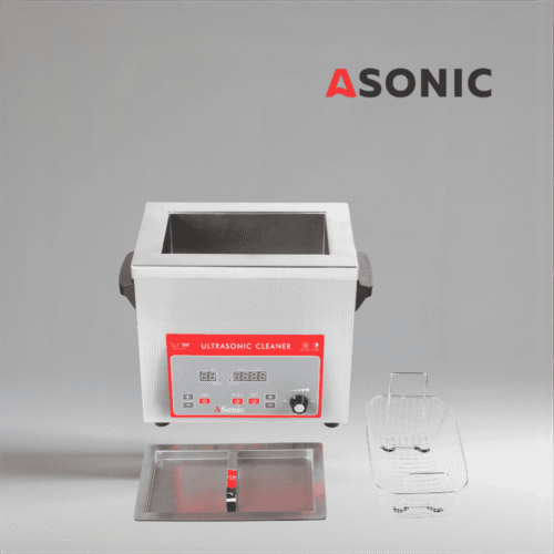 ASONIC IND-40 vaska ultratinguj kompakte, ideale për pastrim industrial në shkallë të vogël dhe për përdorim laboratorik.