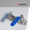 ASONIC-IND-400-8 ASONIC IND-400 ultrasonic cleaner, compact industrial tank for cleaning small to medium parts in workshops and labs.