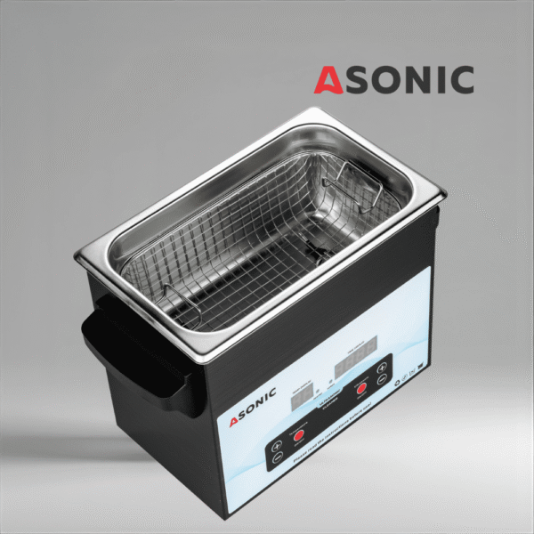 Makina e pastrimit ultrasonik ASONIC MED-30 prej çeliku inox me kontrolle dixhitale