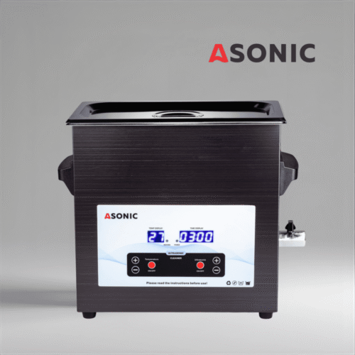 ASONIC MED 7L pastrues ultrasonik i zi me kapak të mbyllur, i projektuar për aplikime dentare dhe mjekësore.