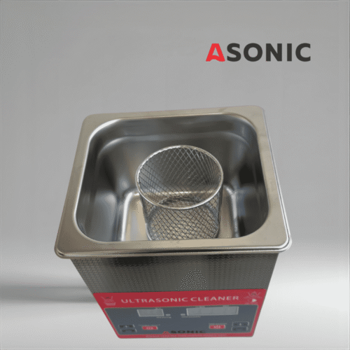 ASONIC ROUND-BASKET-1 KOSH I RRATHTË ASONIC prej teli çeliku inox për pastrues ultrasonik