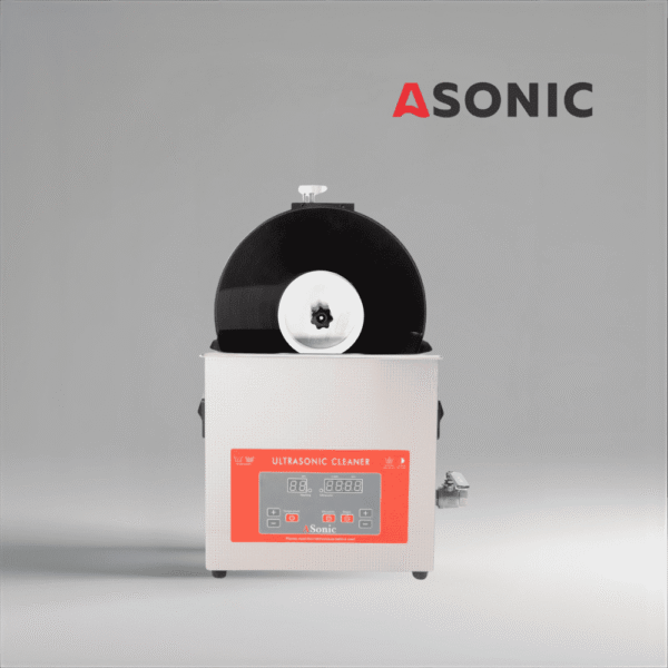 ASONIC-VINYL-CL-05-1 ASONIC Vinyl Cleaner-05 ultrasonic solution, designed for safe and effective cleaning of up to 5 vinyl records.