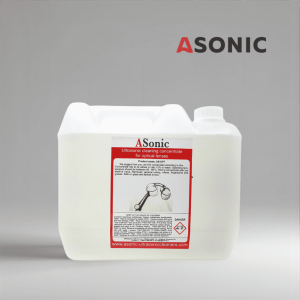 ASONIC AS-OPT-5 optical ultrasonic detergent, 5L solution for cleaning glasses, lenses and precision optical instruments