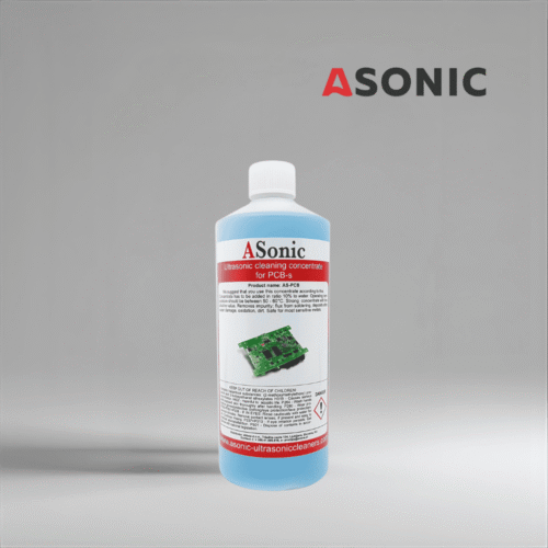 ASONIC PCB-1 detergjent ultrasonik, zgjidhje 1L për pastrim të sigurt dhe të saktë të bordeve të qarkut të printuar dhe elektronikës.