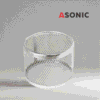 KOSH I RRATHTË ASONIC prej teli çeliku inox Ø75 mm për banja ultrasonike, aksesor kompakt për pastrim preciz
