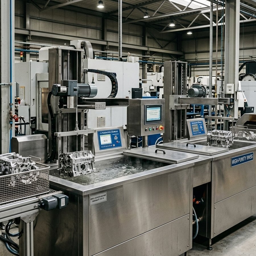 Sistem pastrimi ultrasonik ASONIC sipas porosisë në një impiant industrial